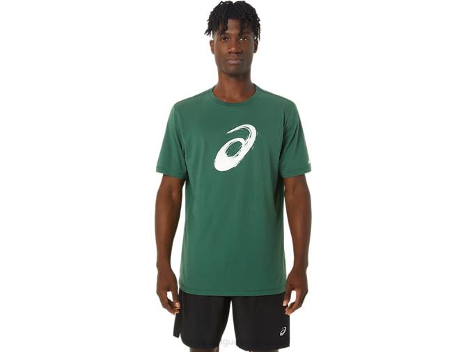 Camiseta Manga Corta Asics Pincel Verde Cazador Trendy - Image 2