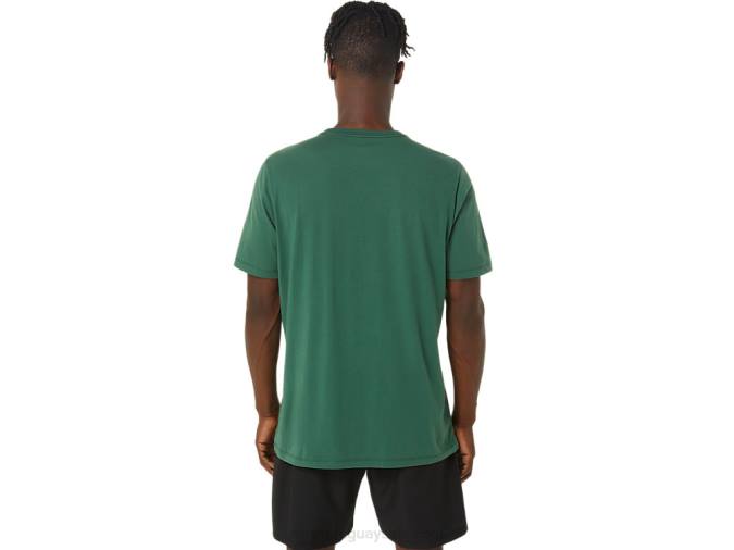 Camiseta Manga Corta Asics Pincel Verde Cazador Trendy - Image 3