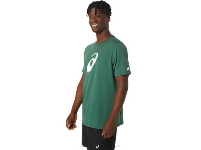 Camiseta Manga Corta Asics Pincel Verde Cazador Trendy - Image 4