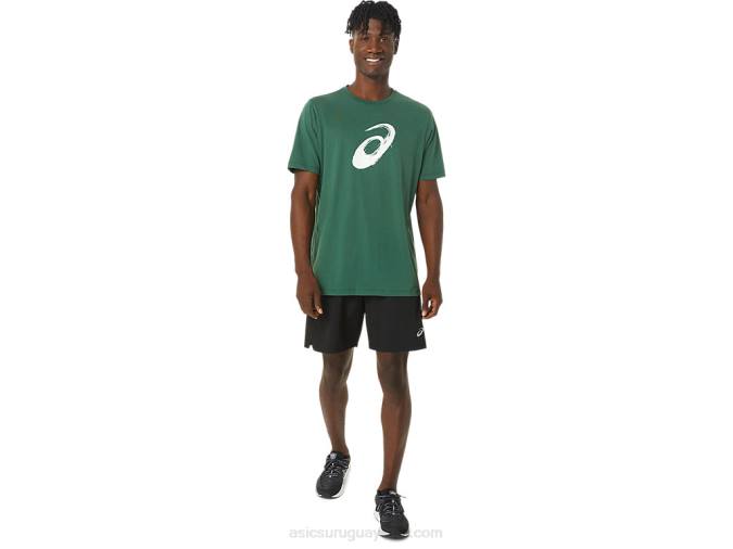 Camiseta Manga Corta Asics Pincel Verde Cazador Trendy - Image 5