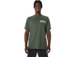 Camiseta Rayas Amanecer Asics Lienzo Oliva Estilo Moderno - Image 2