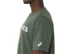 Camiseta Rayas Amanecer Asics Lienzo Oliva Estilo Moderno - Image 6