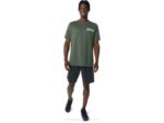 Camiseta Rayas Amanecer Asics Lienzo Oliva Estilo Moderno - Image 7