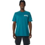 Camiseta Rayas Amanecer Asics Terciopelo Brezo de Pino