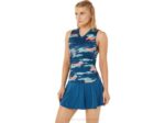 Camiseta sin mangas Asics Match mujer índigo claro estilo moderno - Image 3