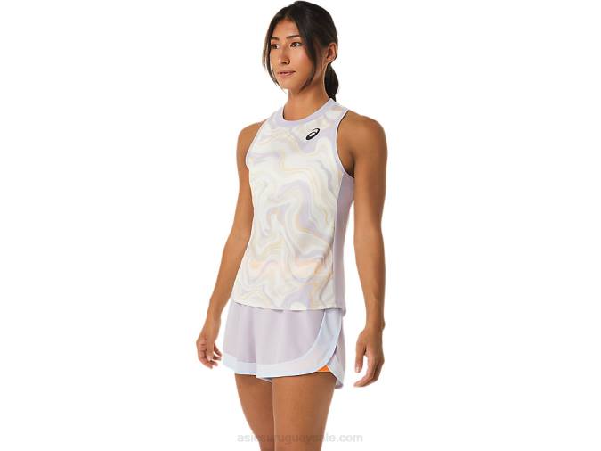 Camiseta sin mangas Asics Match Violeta Anochecer Estilo Deportivo Mujer - Image 3