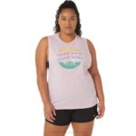Camiseta sin mangas Asics montaña mujer rosa elegante y cómoda