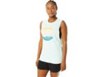 Camiseta sin mangas Asics mujer brezo de hielo fresco aventura y confort