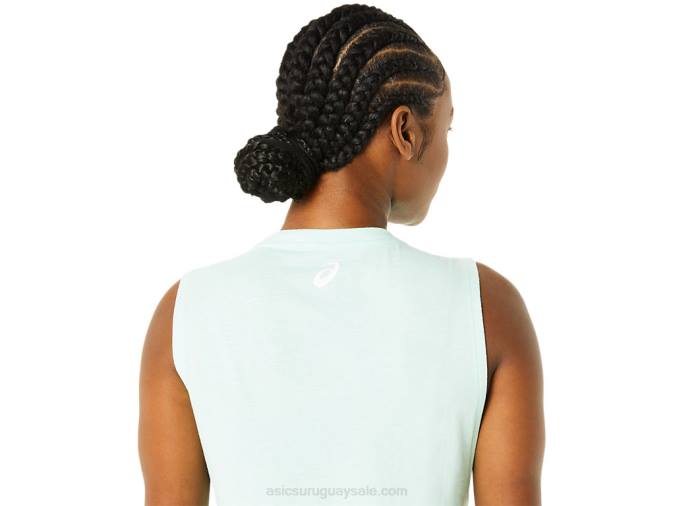 Camiseta sin mangas Asics mujer brezo de hielo fresco aventura y confort - Image 4