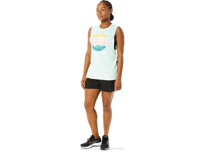 Camiseta sin mangas Asics mujer brezo de hielo fresco aventura y confort - Image 5