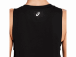 Camiseta sin mangas Asics mujer estampado rendimiento negro - Image 2