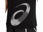 Camiseta sin mangas Asics mujer estampado rendimiento negro - Image 3