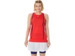 Camiseta Sin Mangas Asics Strong 92 Mujer Alerta Roja Buceo Azul
