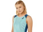 Camiseta sin mangas Asics verde oasis índigo claro para mujer - Image 4
