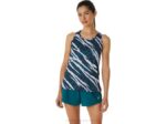 Camiseta sin mangas camuflaje salvaje mujer Asics pino aterciopelado nocturno