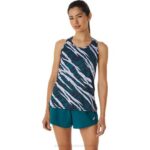 Camiseta sin mangas camuflaje salvaje mujer Asics pino aterciopelado nocturno