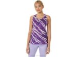 Camiseta sin mangas de camuflaje salvaje mujer Asics orquídea lavanda estilo moderno