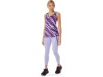 Camiseta sin mangas de camuflaje salvaje mujer Asics orquídea lavanda estilo moderno - Image 4