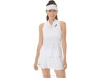Camiseta sin mangas de mujer Asics blanca brillante estilo moderno