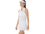 Camiseta sin mangas de mujer Asics blanca brillante estilo moderno - Image 3