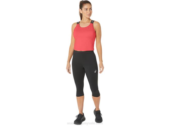 Camiseta sin mangas fit sana Asics coral ardiente para mujer - Image 4