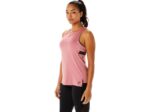 Camiseta Sin Mangas Fit Sana Asics Rosa Humado Mujer Fitness - Image 3