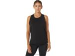 Camiseta sin mangas Kate de malla negra Asics Rendimiento Mujer