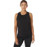 Camiseta sin mangas Kate de malla negra Asics Rendimiento Mujer