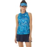 Camiseta sin mangas Match Asics mujer azul vibrante