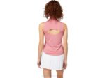 Camiseta sin mangas Match Asics rosa ahumado para mujer estilo moderno - Image 2
