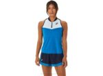 Camiseta sin mangas mujer Asics azul cielo estilo renovado