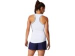 Camiseta Sin Mangas Ribetes Asics Blanca Brillante para Mujer - Image 2