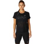 Camiseta Ventilada de Manga Corta Mujer Asics Rendimiento Negro