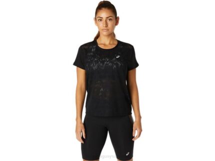 Camiseta Ventilada de Manga Corta Mujer Asics Rendimiento Negro