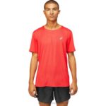 Camiseta Ventilada para Hombre Asics Rojo Electrico Rendimiento Deportivo