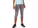 Capri de Malla Kate Asics Mujer Gris Oscuro Estilo Deportivo