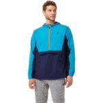 Chaqueta Anorak Asics Hombre Azul Verdoso Estilo y Comodidad