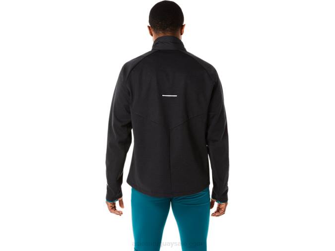 Chaqueta Asics de Correr Invierno Hombre Negro Brezo Rendimiento - Image 2