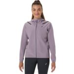Chaqueta Asics Mujer Acelera Impermeable Cuarzo Violeta Trendy