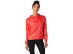 Chaqueta Asics Mujer Rosa Toronja Sólida Estilo Deportivo