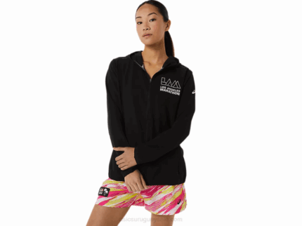 Chaqueta Asics Mujeres Rendimiento Negra Estilo y Comodidad