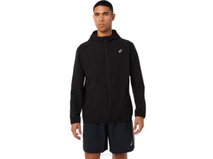 Chaqueta Asics rendimiento negra para hombre estilo y confort