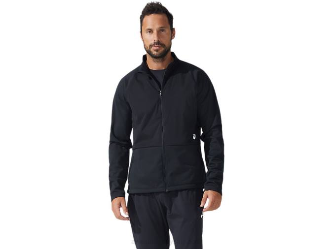 Chaqueta Asics Thermostorm Hombre Rendimiento Negro Ideal para Exterior - Image 1