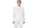Chaqueta de Tenis de Mujer Asics Brillante Negra y Blanca