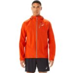 Chaqueta Impermeable Asics Fujitrail Hombre Tomate Cherry Ideal para Senderismo