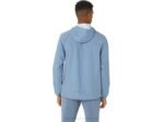 Chaqueta Impermeable Asics Hombre Azul Acero Gris Resistente - Image 2
