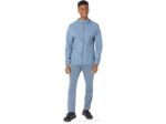 Chaqueta Impermeable Asics Hombre Azul Acero Gris Resistente - Image 4