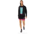 Chaqueta impermeable Asics mujer fujitrail rendimiento negro - Image 3