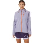 Chaqueta Impermeable Asics Mujer Fujitrail Vapor Rosa