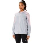 Chaqueta Impermeable Asics Mujer Gris Piedmont Rosa Claro Estilo y Comodidad